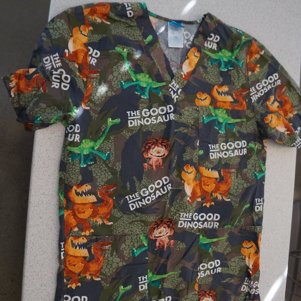 Tooniforms "The Good Dinosaur" Unisex Scrub Top